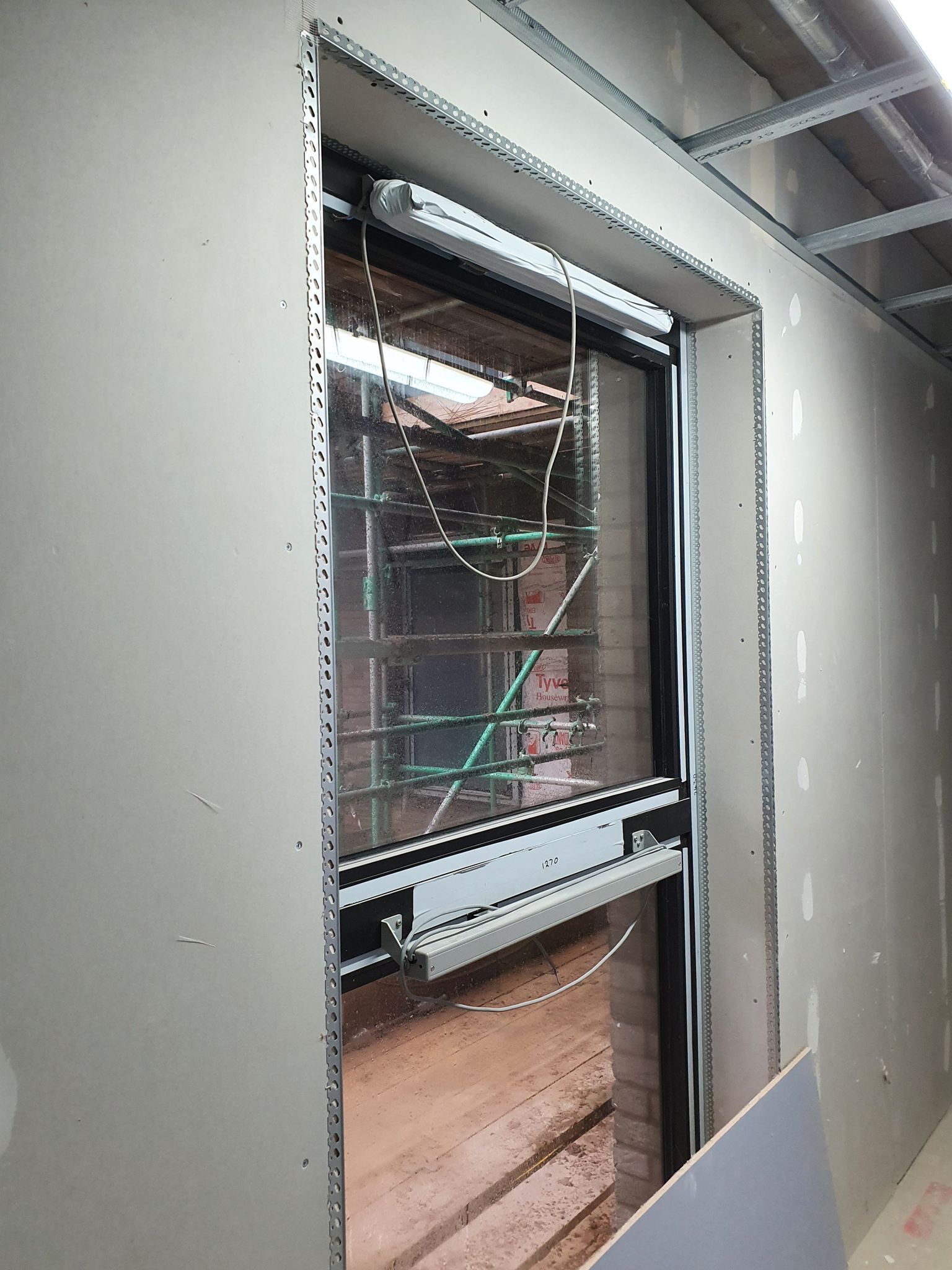 Commercial ceiling drylining